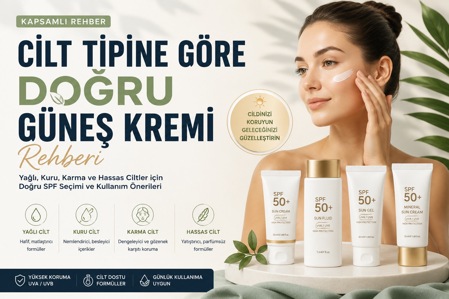 Cilt Tipine Göre Doğru Güneş Kremi Rehberi